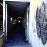 L'ingresso del secondo tunnel, quello che porta in viale Pasteur